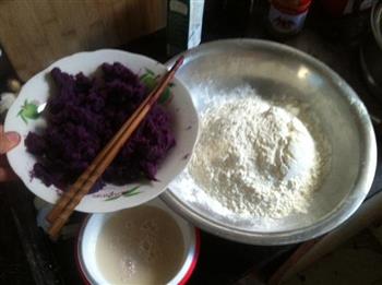红枣紫薯发糕的做法步骤1