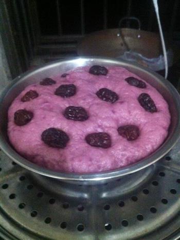 红枣紫薯发糕的做法步骤4