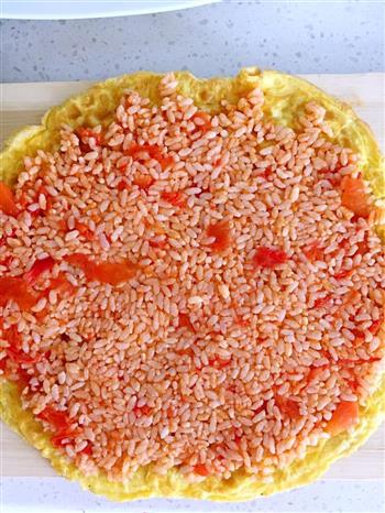 西红柿炒米饭鸡蛋卷的做法步骤10