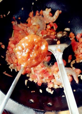 好吃的番茄虾仁意大利面的做法步骤6
