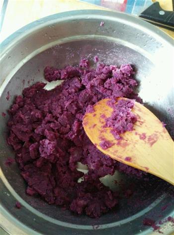 蜂蜜紫薯糕的做法步骤2
