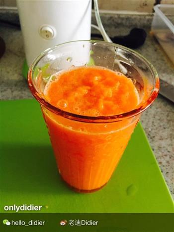 胡萝卜汁双色馒头的做法步骤2