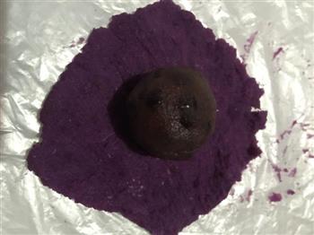 紫薯椰蓉球的做法图解3