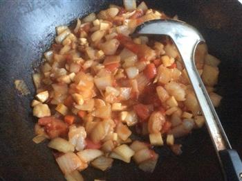 虾仁蘑菇番茄焗饭的做法图解10