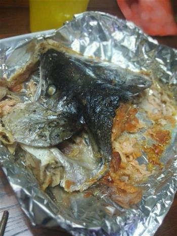 盐烤三文鱼头-在家也可以吃日料的做法步骤5