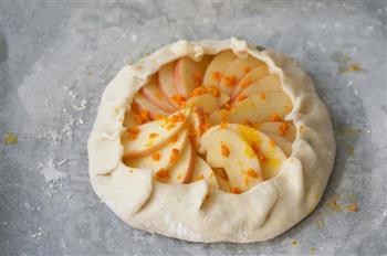 橙香乳酪苹果酥皮挞的做法图解7