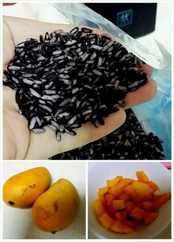 芒果椰浆紫米露的做法步骤1