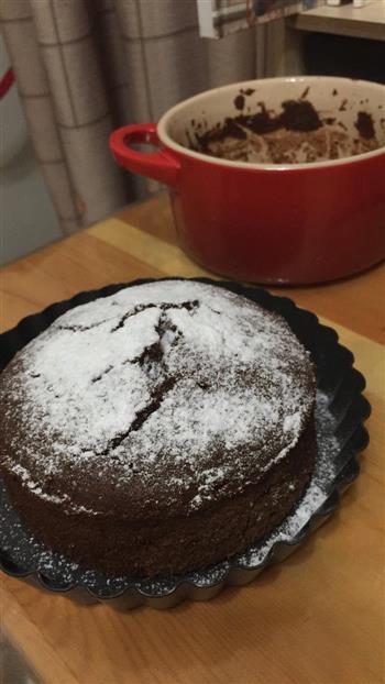 搪瓷鍋烤濃巧克力磅蛋糕的做法图解6