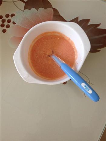 番茄花菜蛋黄泥的做法步骤4