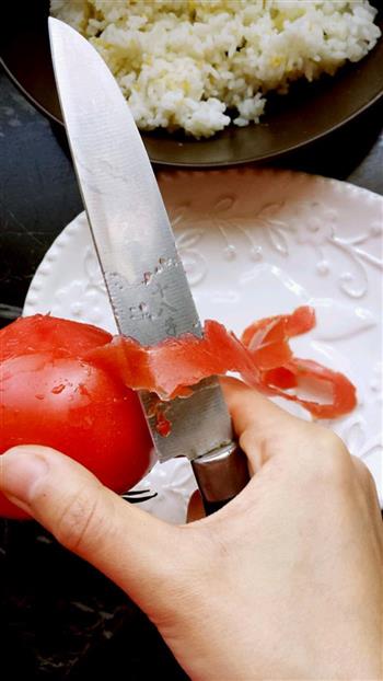 番茄蛋炒饭的做法步骤2