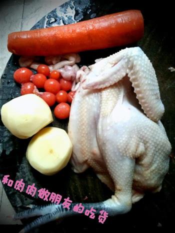胡萝卜土豆焖鸡的做法步骤1