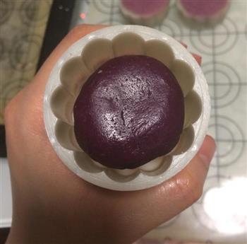 奶香紫薯冰皮月饼的做法步骤11