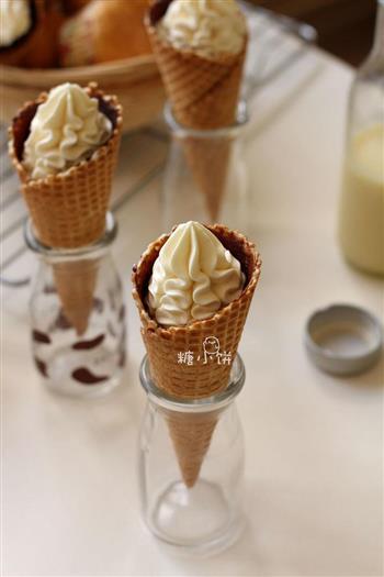 无蛋香草冰淇淋&冰淇淋甜筒的做法步骤10