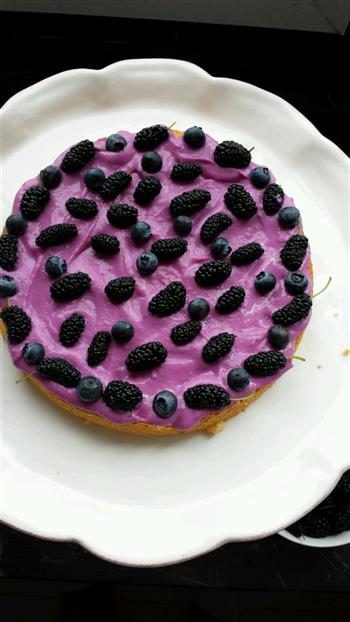 紫薯酸奶裸蛋糕的做法步骤21