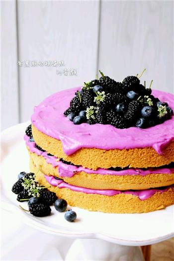 紫薯酸奶裸蛋糕的做法步骤22