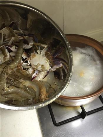 瑶柱虾蟹粥的做法步骤4