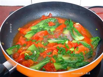 西红柿青菜羹的做法步骤8