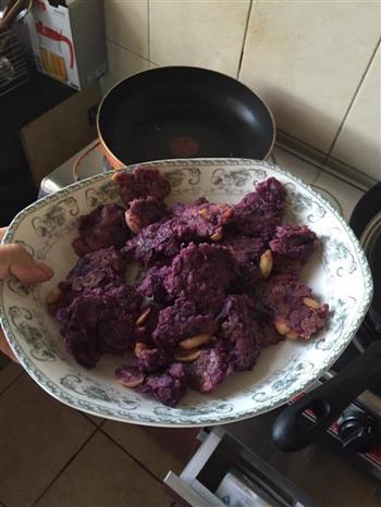 下午茶点零食-紫薯燕麦小饼的做法图解2
