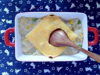 奶酪焗土豆泥&牛油果&咖灰奶的做法步骤5