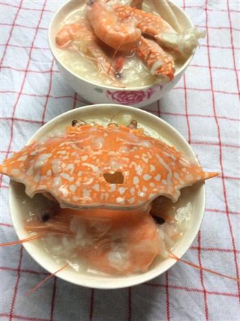 虾蟹粥的做法步骤9