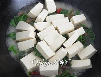 水萝卜缨炖豆腐的做法图解5