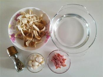 快手菌菇汤-光波炉教你简单制作汤羹的做法步骤1