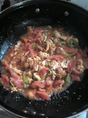 西红柿鸡蛋炒凉皮的做法步骤5