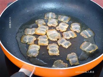芋茎干炒腊肉的做法步骤4