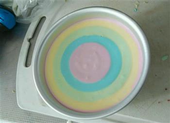 彩虹酸奶冻芝士蛋糕6寸的做法图解7
