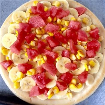 快手家庭版香甜水果披萨的做法步骤6