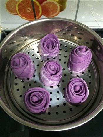 —紫薯玫瑰花花卷的做法图解17