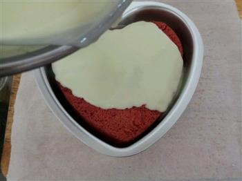 红丝绒芝士慕斯蛋糕-6寸奶油馅的做法步骤12
