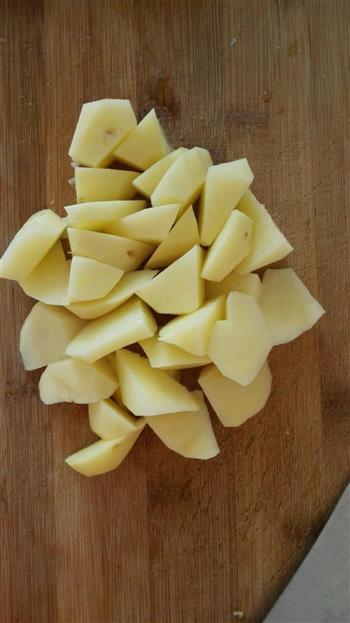 土豆豆角炖排骨的做法图解4