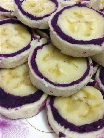 香蕉紫薯吐司的做法步骤1