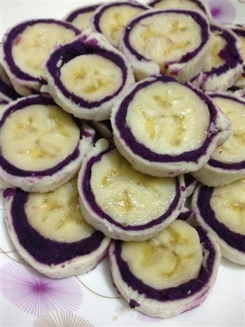 香蕉紫薯吐司的做法步骤2