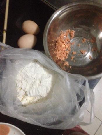 南瓜鸡蛋火腿肠饼的做法步骤2