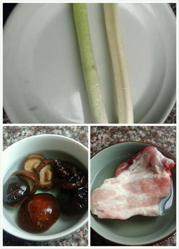 香菇肉末米饭煎饼的做法步骤1