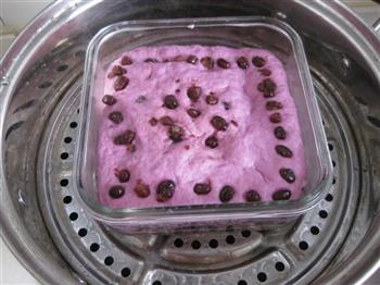 紫薯蜜豆发糕的做法图解10