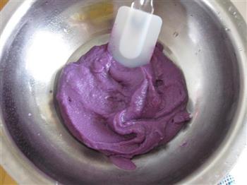 紫薯蜜豆发糕的做法图解3