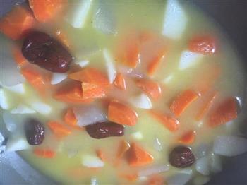 山药胡萝卜冬瓜汤的做法图解4