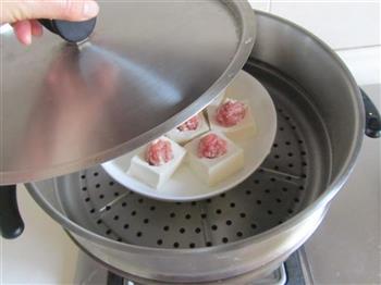 咸蛋黄豆腐酿丸子的做法步骤7