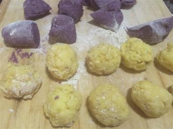 紫薯芝士莲蓉奶黄冰皮月饼的做法图解15