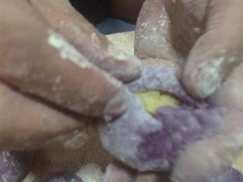 紫薯芝士莲蓉奶黄冰皮月饼的做法图解16