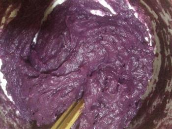 紫薯芝士莲蓉奶黄冰皮月饼的做法步骤7