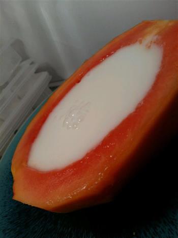 木瓜酸奶冻的做法步骤1