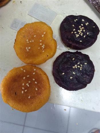 南瓜紫薯饼的做法步骤5
