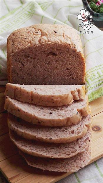 紫米酸奶吐司-粗粮融入面包的搭配的做法图解11