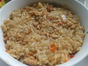 一饭两食-甜枣糯米饭+咸肉糯米饭的做法步骤6