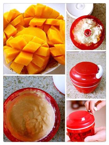 自制美味芒果冰激凌的做法步骤1