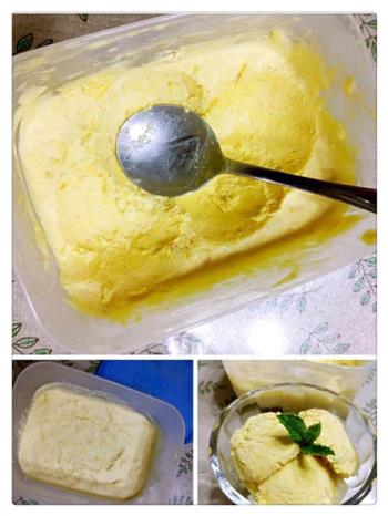 自制美味芒果冰激凌的做法步骤6